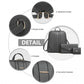 Miss Lulu 3 Piece Elegant Leather Backpack Set - Grey