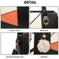 Miss Lulu Colour Block Cross-Body Handbag - Black