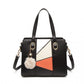 Miss Lulu Colour Block Cross-Body Handbag - Black