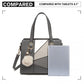 Miss Lulu Colour Block Cross-Body Handbag - Grey