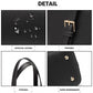 Miss Lulu 4 Piece Classic Sleek Handbag Set - Black
