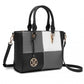 Miss Lulu Muti-Colour Combination Handbag Tote Bag - Black