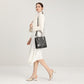 Miss Lulu Rectangular Soft Leather Cross Body Bag - Pink