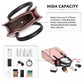 Miss Lulu Rectangular Soft Leather Cross Body Bag - Pink