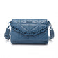 Miss Lulu Chic Quilted Shoulder Bag With Chain Strap - Blue