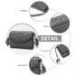 Miss Lulu Chic Quilted Shoulder Bag With Chain Strap - Grey