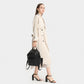 Miss Lulu Water-Resistant Chic PU Leather Backpack - Black