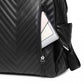 Miss Lulu Water-Resistant Chic PU Leather Backpack - Black