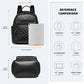 Miss Lulu Water-Resistant Chic PU Leather Backpack - Black