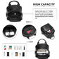 Miss Lulu Water-Resistant Chic PU Leather Backpack - Black