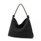 Miss Lulu Minimalist Chic Tote With Personality - Black