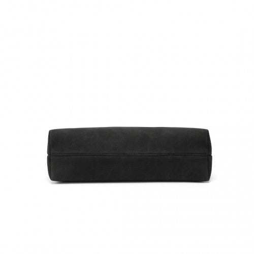 Miss Lulu Minimalist Chic Tote With Personality - Black