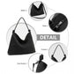 Miss Lulu Minimalist Chic Tote With Personality - Black