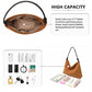 Miss Lulu Minimalist Chic Tote With Personality - Brown