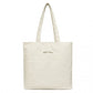 Miss Lulu Large Capacity Canvas Shopping Shoulder Bag - Beige
