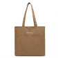 Miss Lulu Large Capacity Canvas Shopping Shoulder Bag - Brown