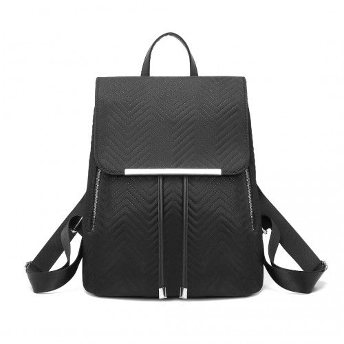 Miss Lulu Lightweight And Elegant Daily Backpack - Black