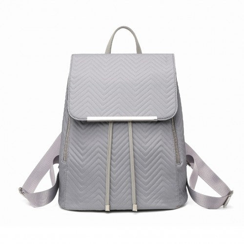 Miss Lulu Lightweight And Elegant Daily Backpack - Grey
