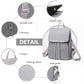 Miss Lulu Lightweight And Elegant Daily Backpack - Grey