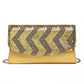 Miss Lulu Gorgeous Sequins Evening Clutch Bag Chain Shoulder Bag - Gold