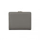Miss Lulu PU Leather Half-Circle Petal Clasp Wallet - Grey