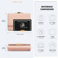 Miss Lulu PU Leather Half-Circle Petal Clasp Wallet - Pink