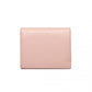 Miss Lulu PU Leather Leaf-Shaped Round Clasp Wallet - Pink