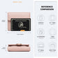 Miss Lulu PU Leather Leaf-Shaped Round Clasp Wallet - Pink