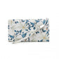 Miss Lulu Ladies' Flower Printed PU Leather Long Purse - Beige