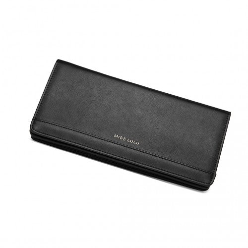 Miss Lulu Multi Use Purse Clutch Mini Shoulder Bag - Black
