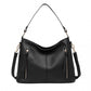Miss Lulu Classic Style Slouch Shoulder Bag - Black