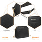 Miss Lulu Cross-Body Sleek Handbag - Black