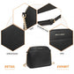 Miss Lulu Cross-Body Sleek Handbag - Black