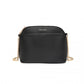 Miss Lulu Cross-Body Sleek Handbag - Black