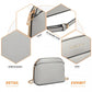 Miss Lulu Cross-Body Sleek Handbag - Grey