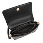 Miss Lulu Diamond Quilted Leather Chain Shoulder Bag - Black