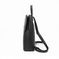 Miss Lulu Chic Minimalist PU Leather Backpack - Black