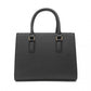 Miss Lulu Chic V-Quilted PU Leather Sophisticated Handbag - Black