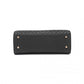 Miss Lulu Chic V-Quilted PU Leather Sophisticated Handbag - Black