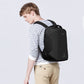 Kono Reflective USB Charging Interface Backpack - Black
