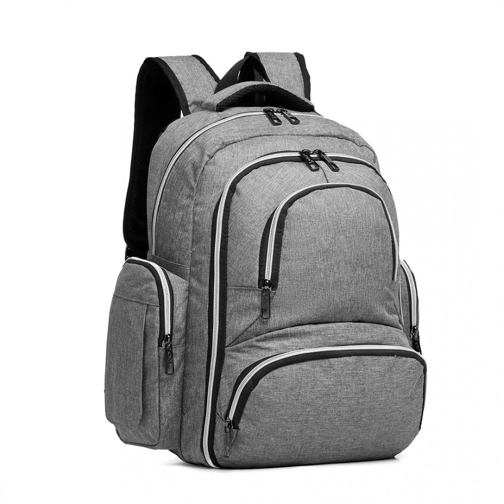 Kono Large Capacity Multi Function Baby Diaper Backpack Grey
