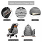Kono Large Capacity Multi Function Baby Diaper Backpack Polka Dot Grey