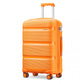 Kono 20 Inch Bright Hard Shell PP Suitcase - Classic Collection - Orange