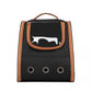 Kono Lightweight Portable Breathable Folding Pet Backpack - Black / Brown