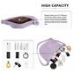 Water-Resistant Portable Crescent Shoulder Cross Body Bag - Purple