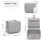 Classic Hanging Multi-Pocket Waterproof Travel Makeup Bag - Grey