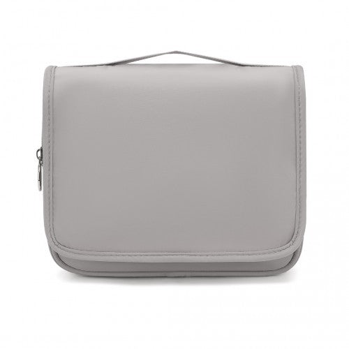 Classic Hanging Multi-Pocket Waterproof Travel Makeup Bag - Grey