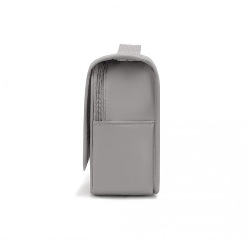 Classic Hanging Multi-Pocket Waterproof Travel Makeup Bag - Grey