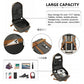 Water Resistant Functional Backpack with Shoe Compartment & USB Charging Port - Grey