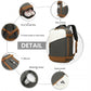 Water Resistant Functional Backpack with Shoe Compartment & USB Charging Port - Grey